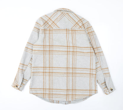 Womens UK Size 6 Object Beige Shirt Jacket