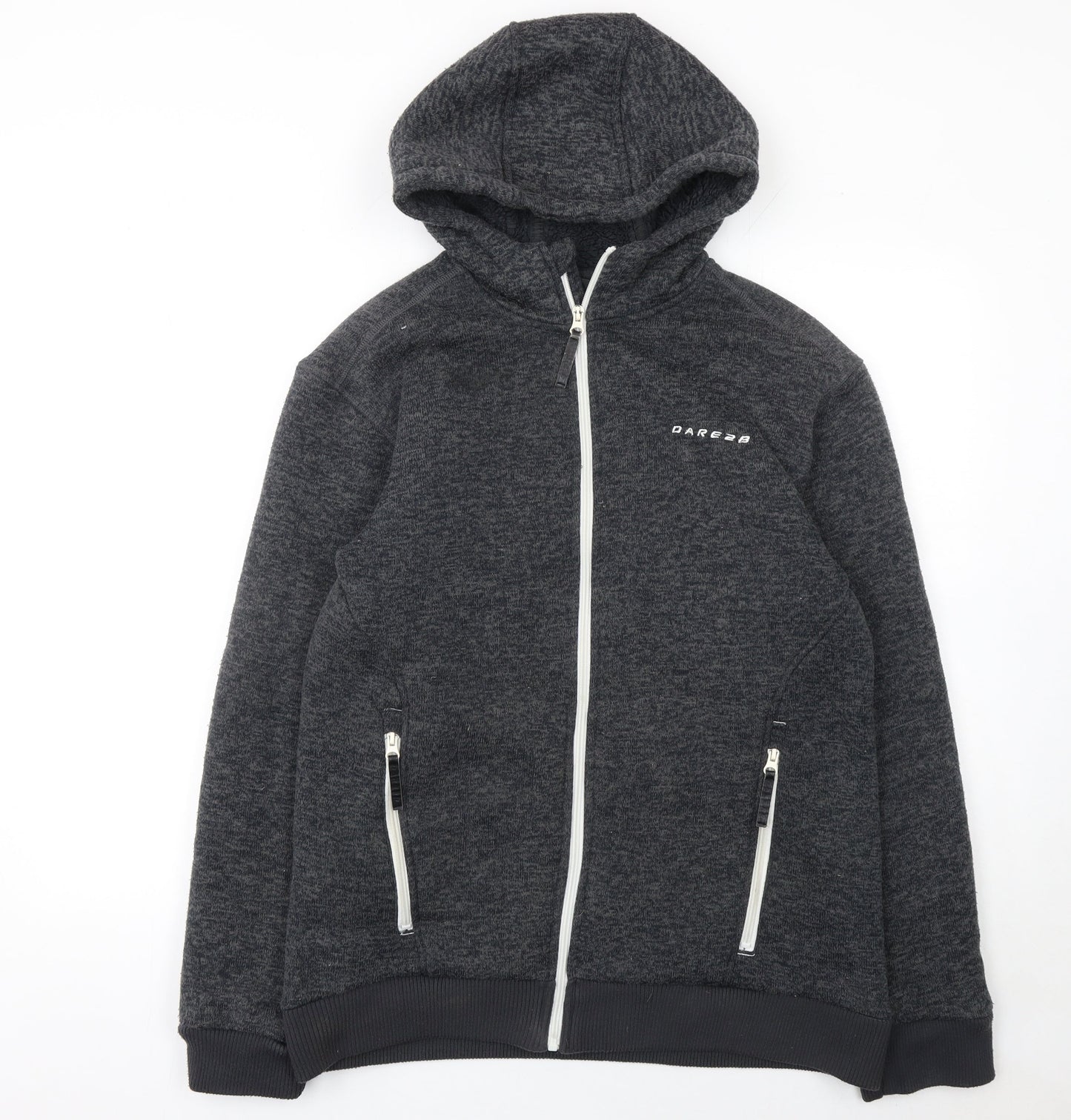 Mens UK Size L Dare 2B Grey Full Zip Hoodie