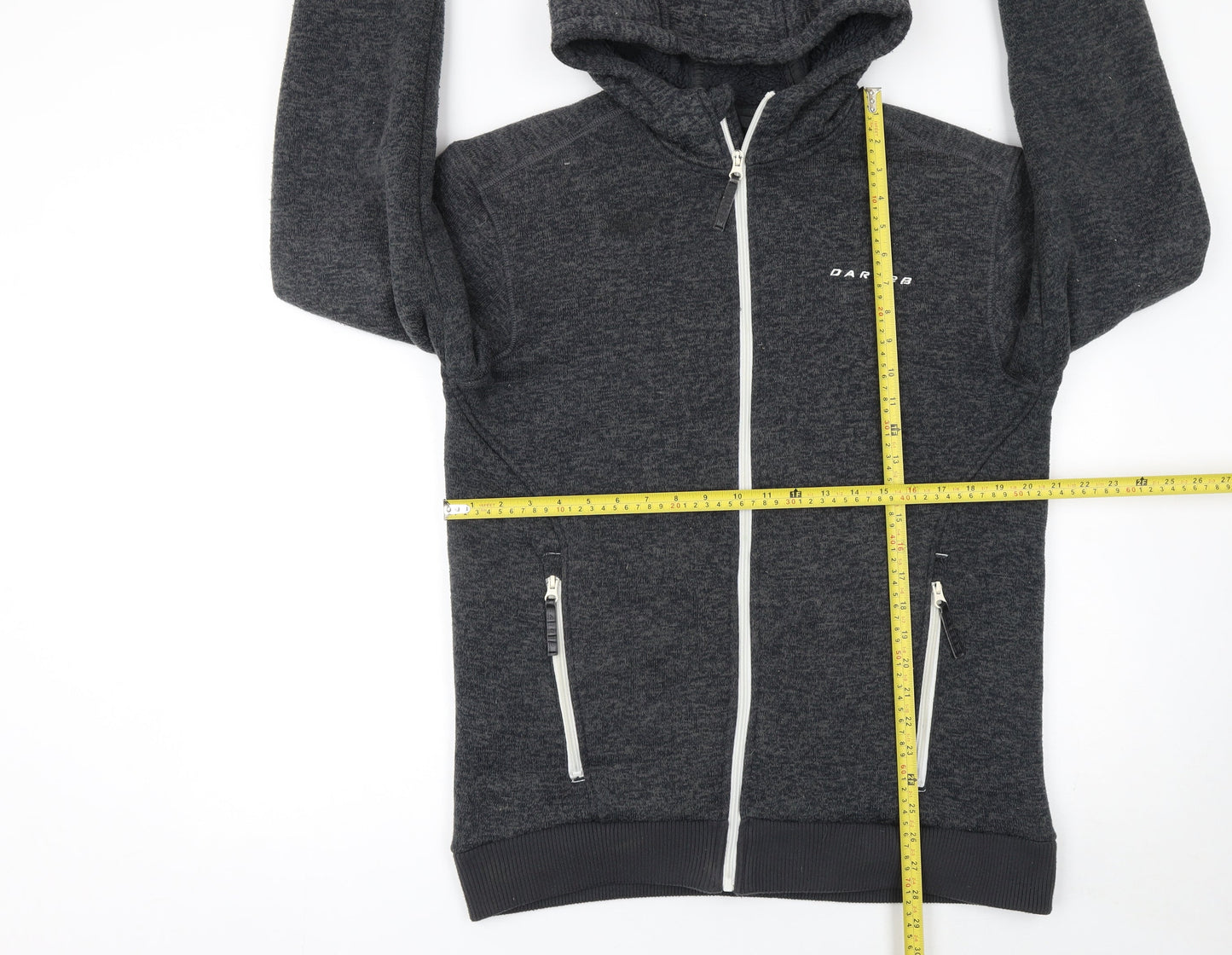Mens UK Size L Dare 2B Grey Full Zip Hoodie