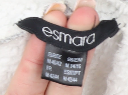 Esmara Women's Grey Hooded Full Zip Fleece Lined Hoodie Size 12