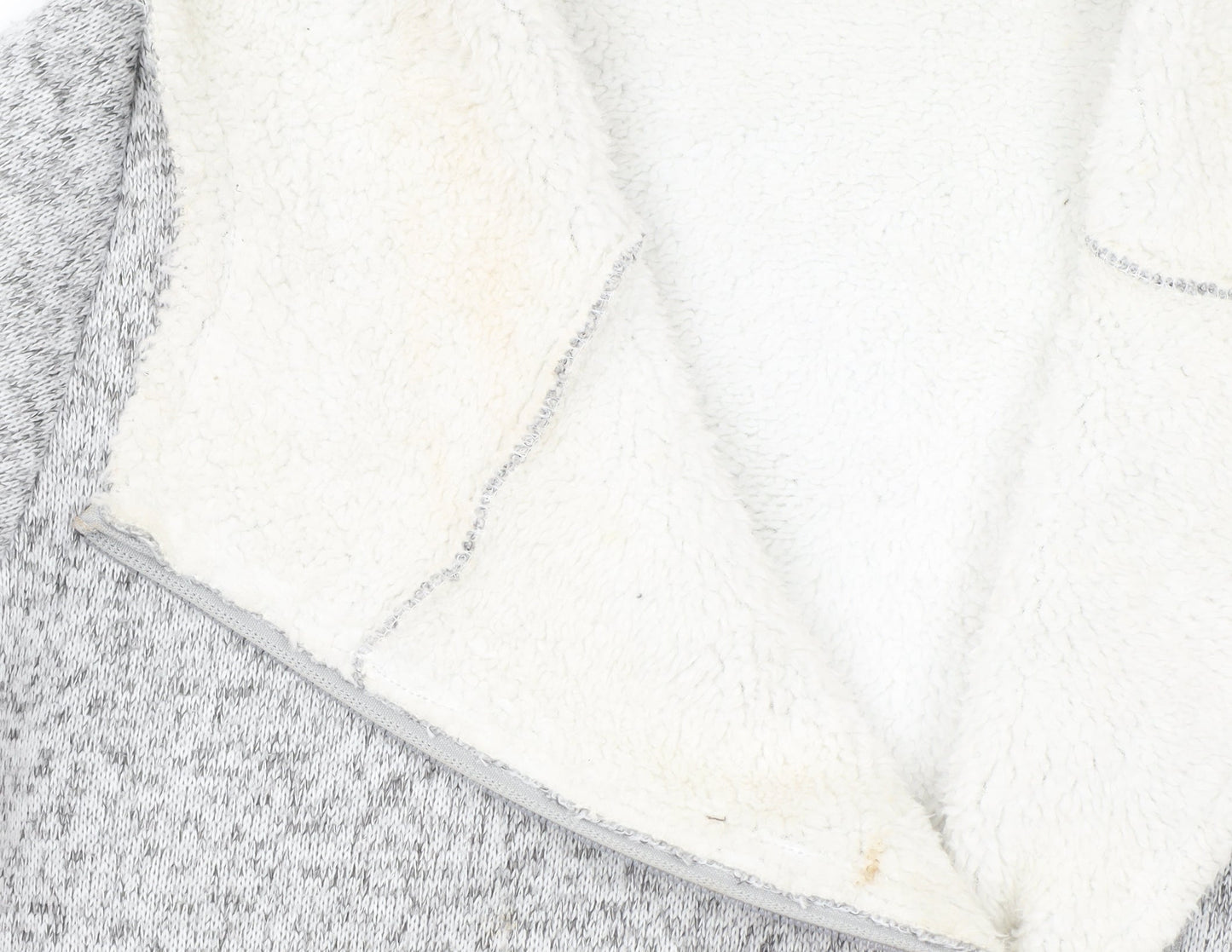 Esmara Women's Grey Hooded Full Zip Fleece Lined Hoodie Size 12