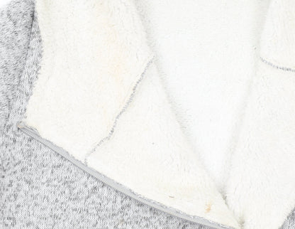 Esmara Women's Grey Hooded Full Zip Fleece Lined Hoodie Size 12