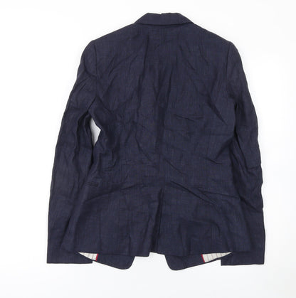 Womens UK Size XS Zara Basic Regular Blue Blazer