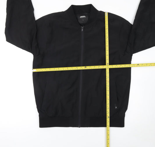 Mens UK Size L Burton Menswear London Black Bomber Jacket