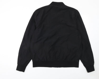 Mens UK Size L Burton Menswear London Black Bomber Jacket