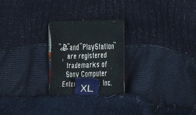 Mens UK Size XL PlayStation Blue Parka Coat