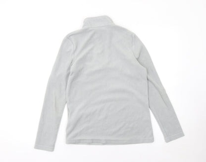 Regatta Women's Grey 1/2 Zip Fleece Sweatshirt UK 10 Outdoor Warm Top