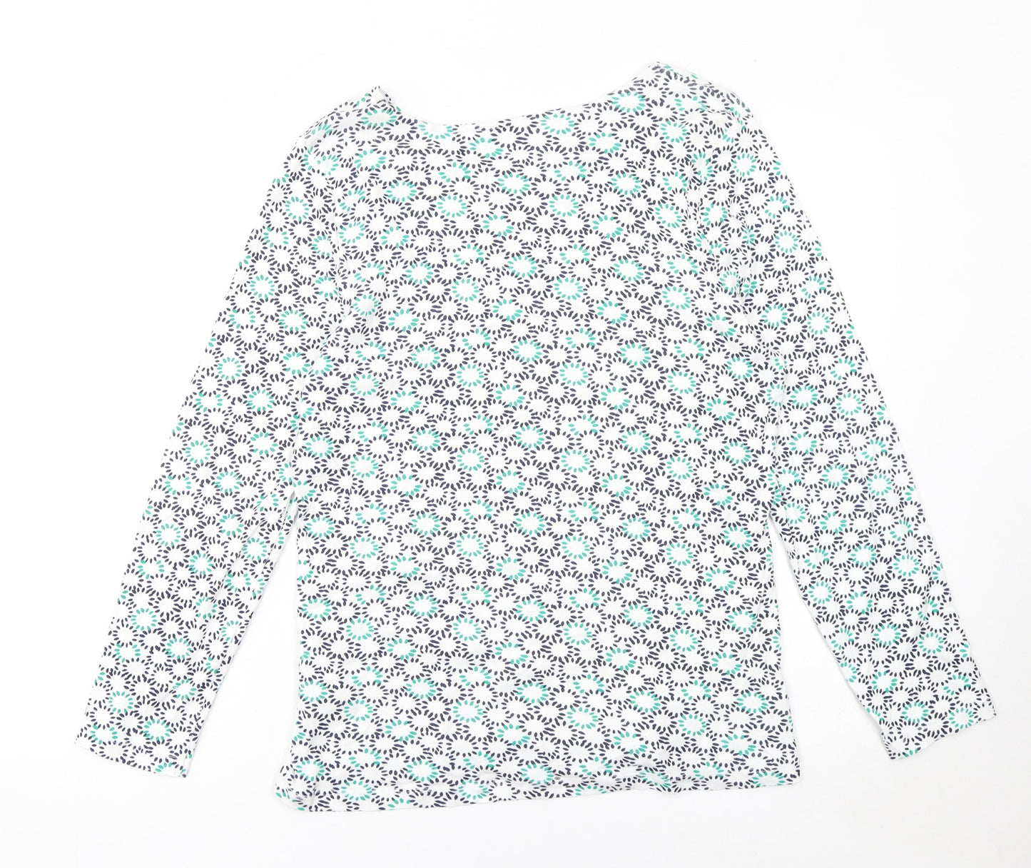 Bonmarché Women's Multicoloured Floral Cotton Long Sleeve T-Shirt Size 18