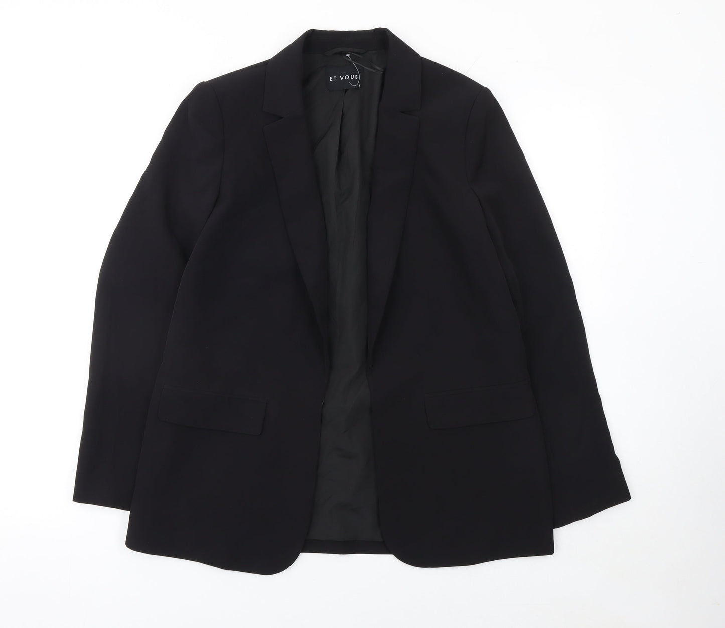 Womens UK Size 8 Et Vous Regular Black Blazer