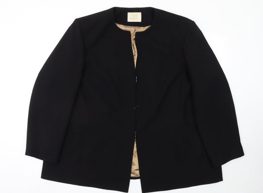 Ann Harvey Women's Black Long Sleeve Suit Jacket UK 24 Classic Blazer