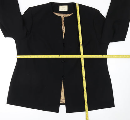 Ann Harvey Women's Black Long Sleeve Suit Jacket UK 24 Classic Blazer