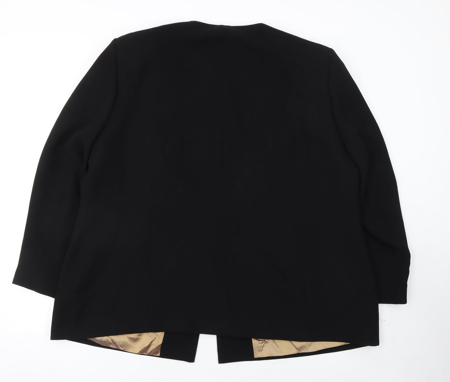 Ann Harvey Women's Black Long Sleeve Suit Jacket UK 24 Classic Blazer