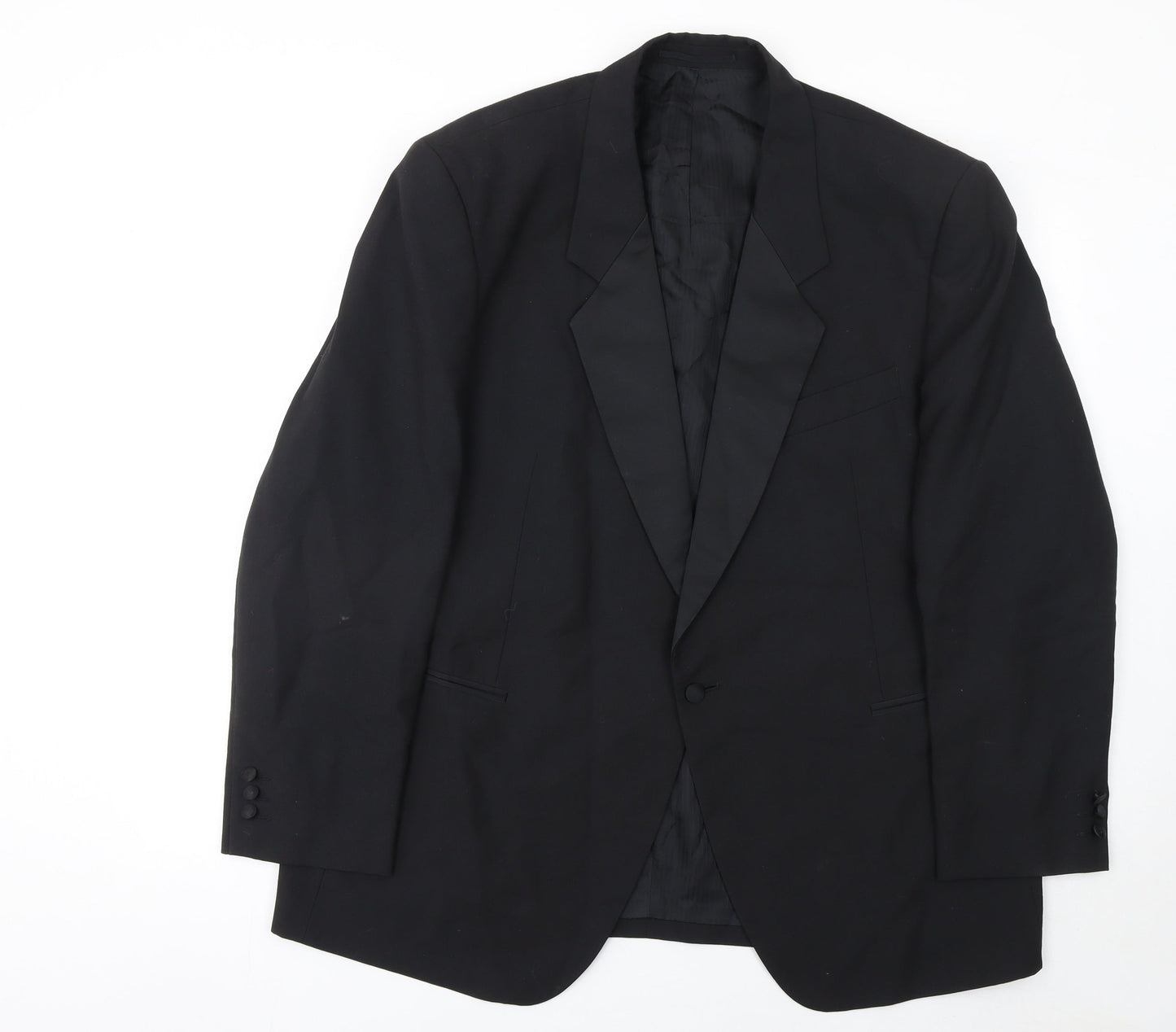 Mens UK Size 46 Varteks Regular Black Suit Jacket