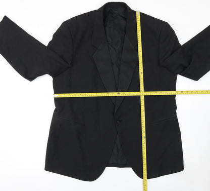 Mens UK Size 46 Varteks Regular Black Suit Jacket
