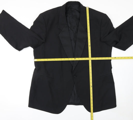 Mens UK Size 46 Varteks Regular Black Suit Jacket