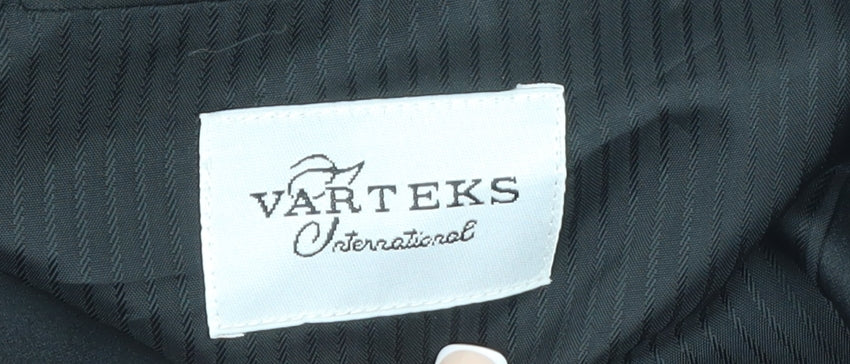 Mens UK Size 46 Varteks Regular Black Suit Jacket