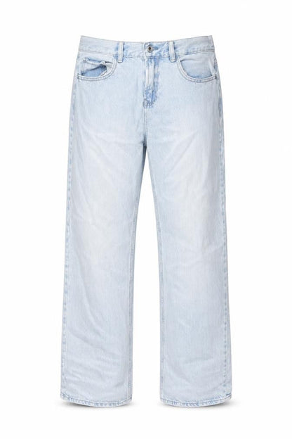 Unisex Adultss UK Size M Stradivarius Regular Fit Straight Blue Jeans