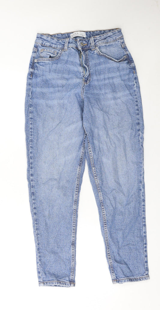Primark Women Blue Size 10 High Rise Mom Jeans Denim Co