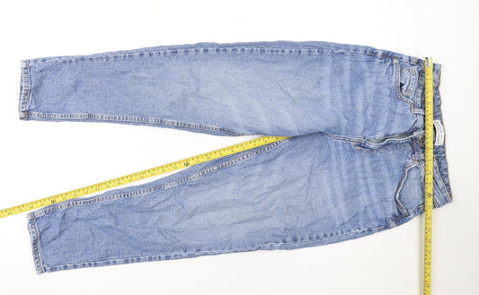 Primark Women Blue Size 10 High Rise Mom Jeans Denim Co