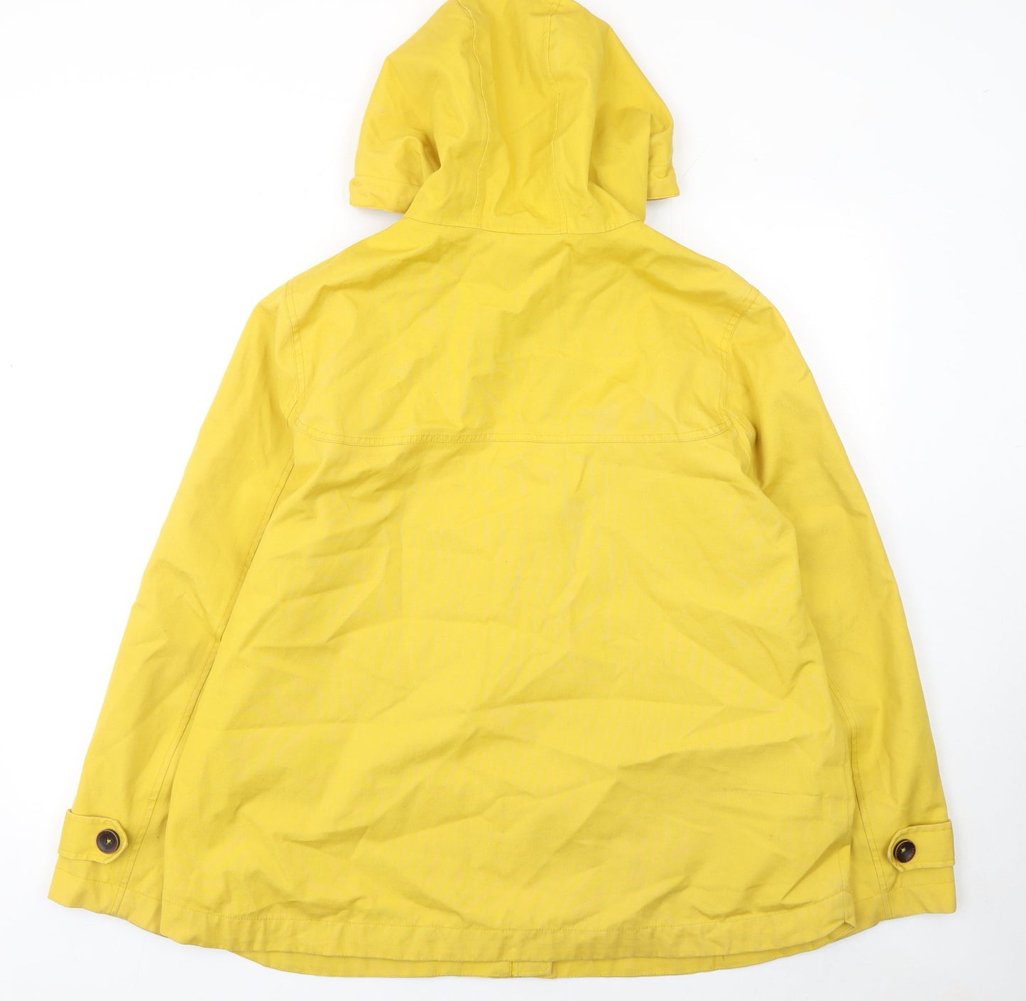 Joules Women’s Yellow Waterproof Rain Coat Jacket UK 18 Hooded