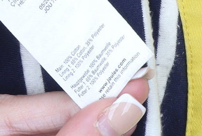 Joules Women’s Yellow Waterproof Rain Coat Jacket UK 18 Hooded