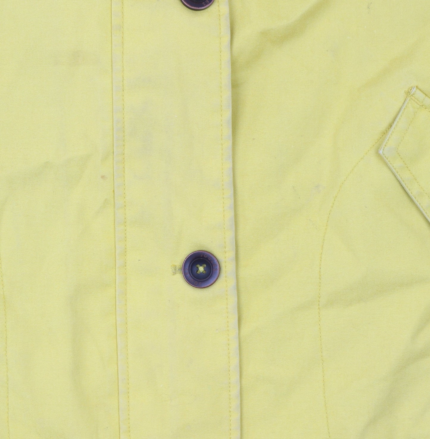 Joules Women’s Yellow Waterproof Rain Coat Jacket UK 18 Hooded