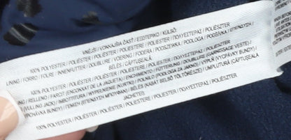 Primark Girls Blue Animal Print Hooded Puffer Jacket 3-4 Years Winter Coat