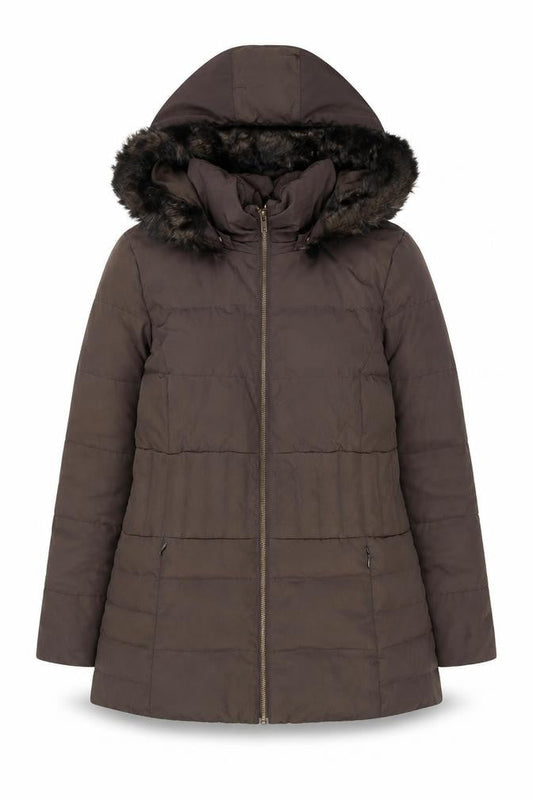 Womens UK Size 10 Phase Eight Brown Puffer Jacket