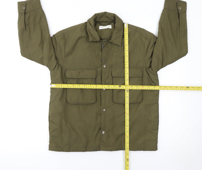 Girls UK Size 9 Years Zara Green Basic Jacket