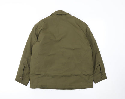 Girls UK Size 9 Years Zara Green Basic Jacket