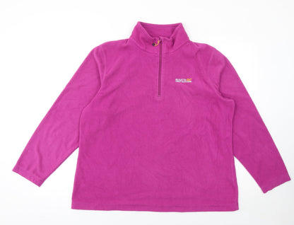 Regatta Great Outdoors Women’s Pink 1/2 Zip Fleece Sweatshirt UK 18