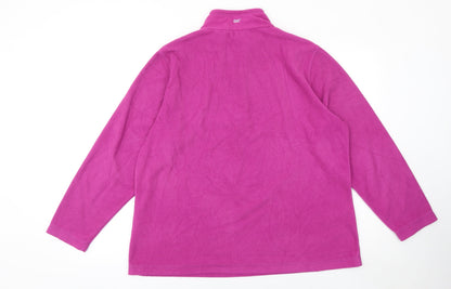 Regatta Great Outdoors Women’s Pink 1/2 Zip Fleece Sweatshirt UK 18