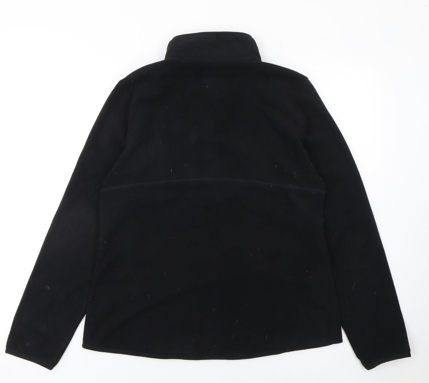 Marks and Spencer Women's Black Fleece Full Zip Activewear Jacket Size 12