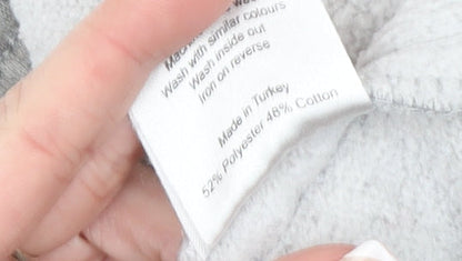 NICCE Mens Grey Cargo Jogger Trousers Size S Elastic Waist