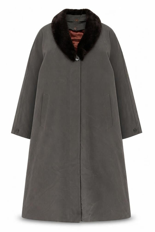 Womens UK Size M Dannimac Brown Overcoat
