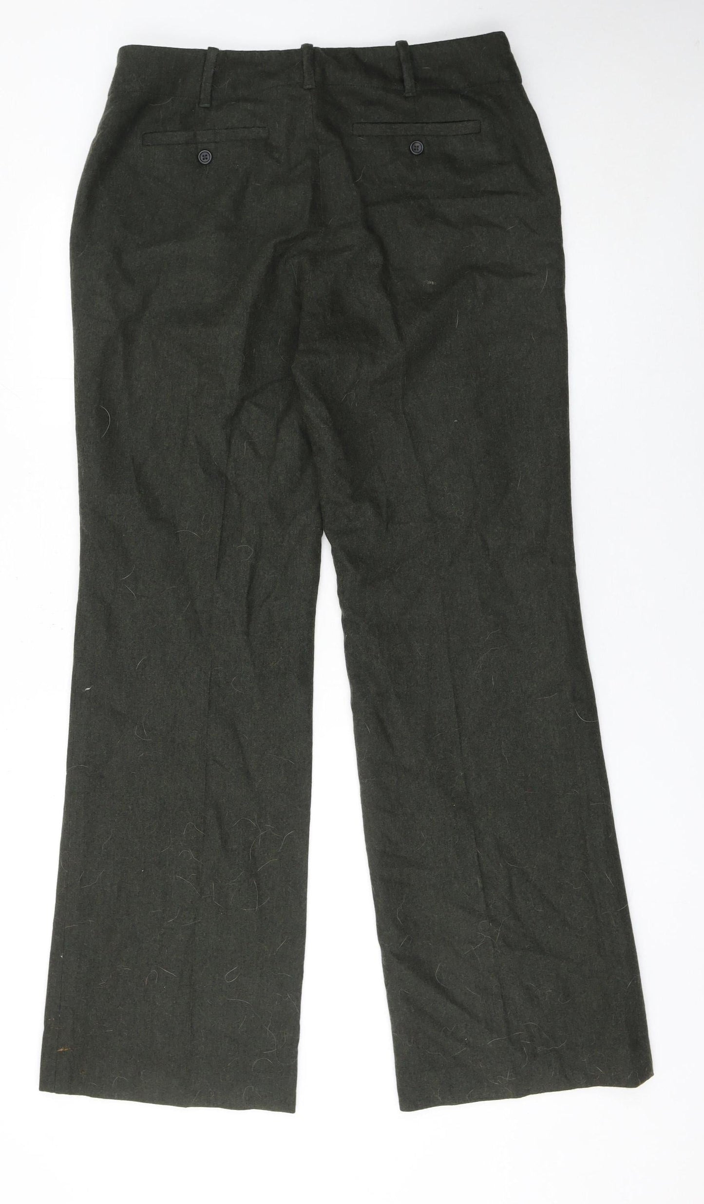 Banana Republic Women Green Wool Cashmere Dress Pants Size 12R