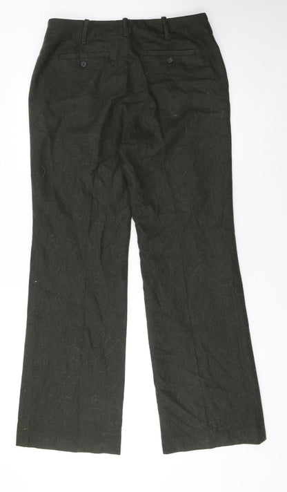 Banana Republic Women Green Wool Cashmere Dress Pants Size 12R