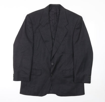 Mens UK Size 38 Centaur Original Regular Black Suit Jacket