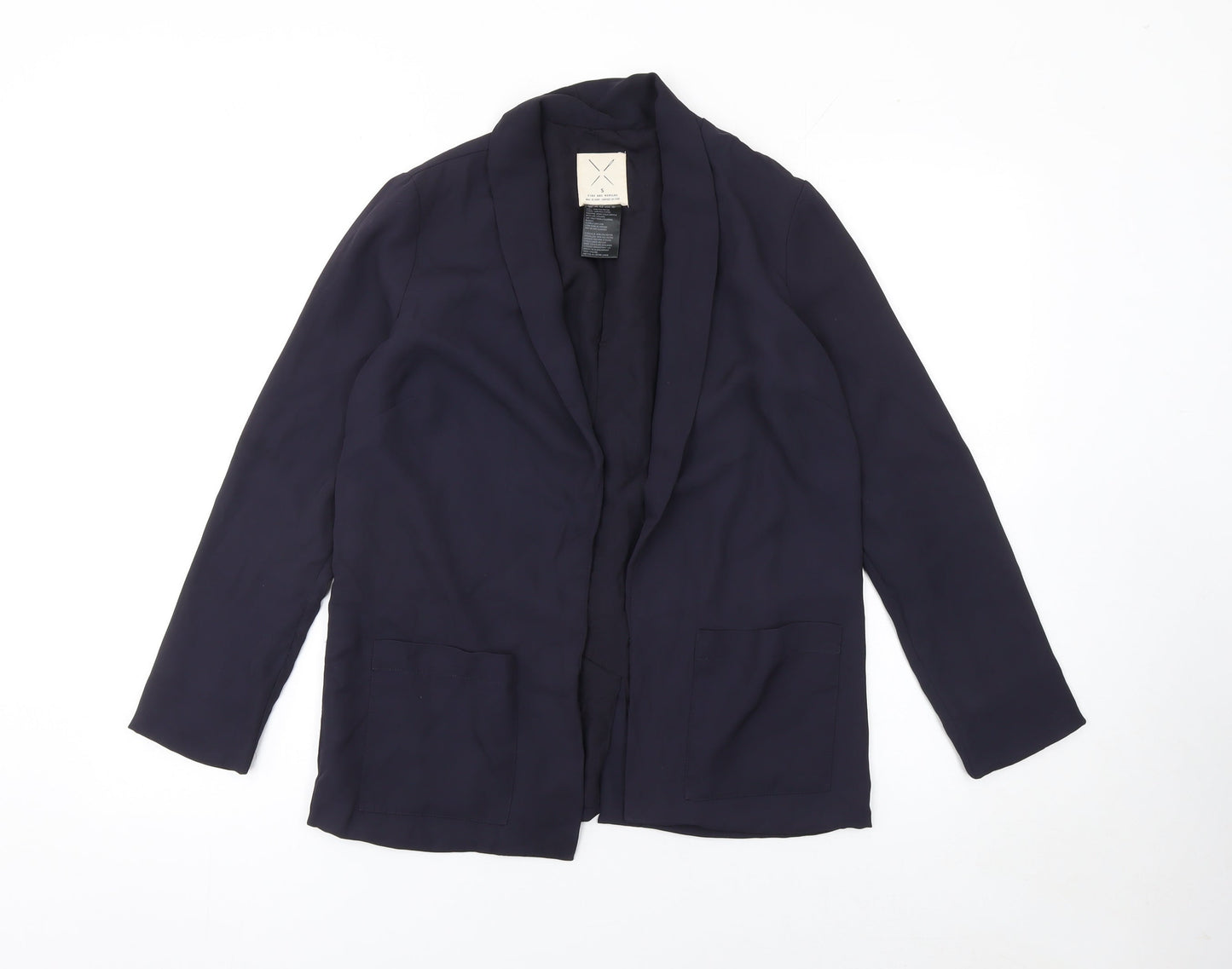 Womens UK Size S Pins and Needles Regular Blue Blazer