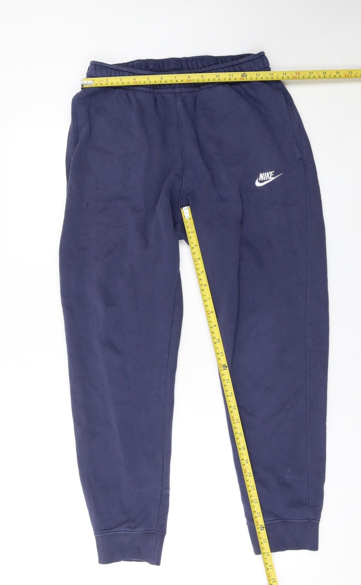 Nike Men's Blue Sweatpants M Regular Fit Comfort Logo Joggers