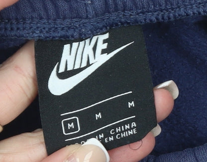 Nike Men's Blue Sweatpants M Regular Fit Comfort Logo Joggers