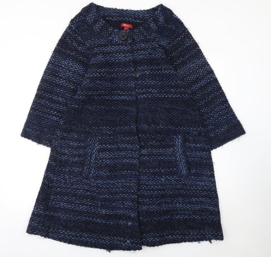 Womens UK Size 14 Monsoon Blue Cape Jumper