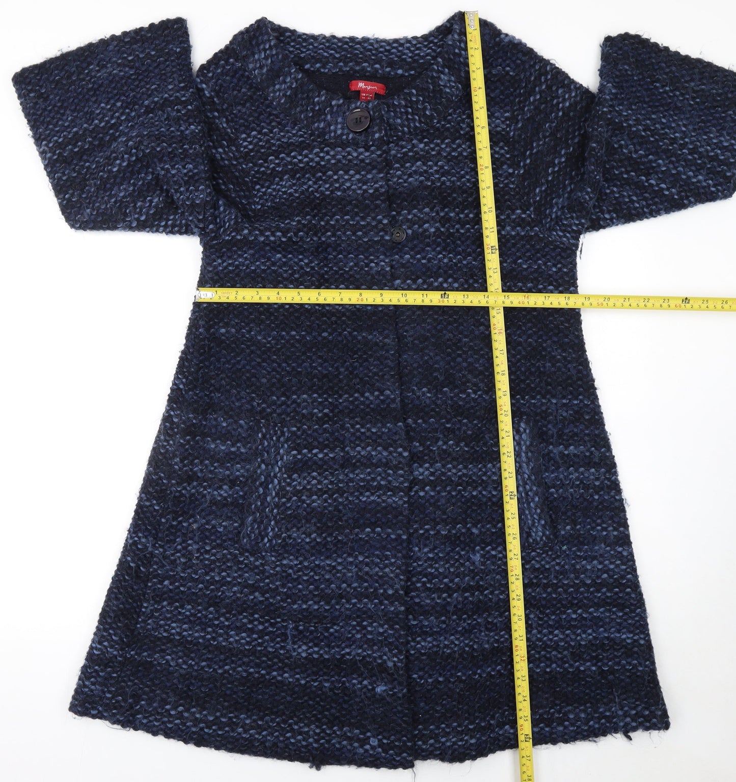 Womens UK Size 14 Monsoon Blue Cape Jumper