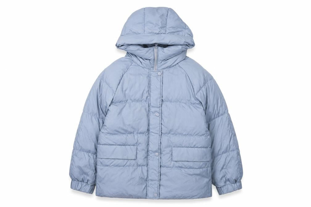 Womens UK Size S MILK Blue Puffer Jacket