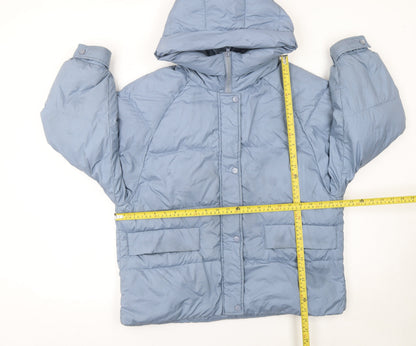 Womens UK Size S MILK Blue Puffer Jacket