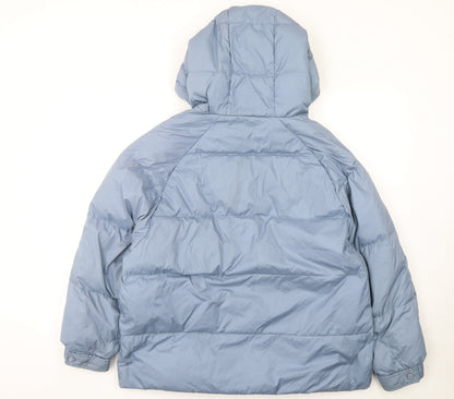 Womens UK Size S MILK Blue Puffer Jacket