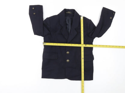 Marks and Spencer Boys Blue Wool Blazer 4 Years Formal Jacket