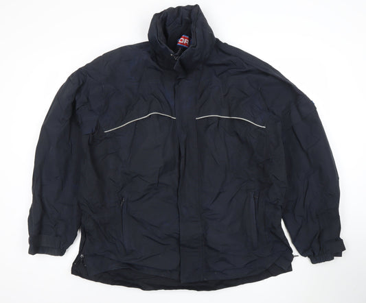 Mens UK Size L DRI Blue Rain Coat