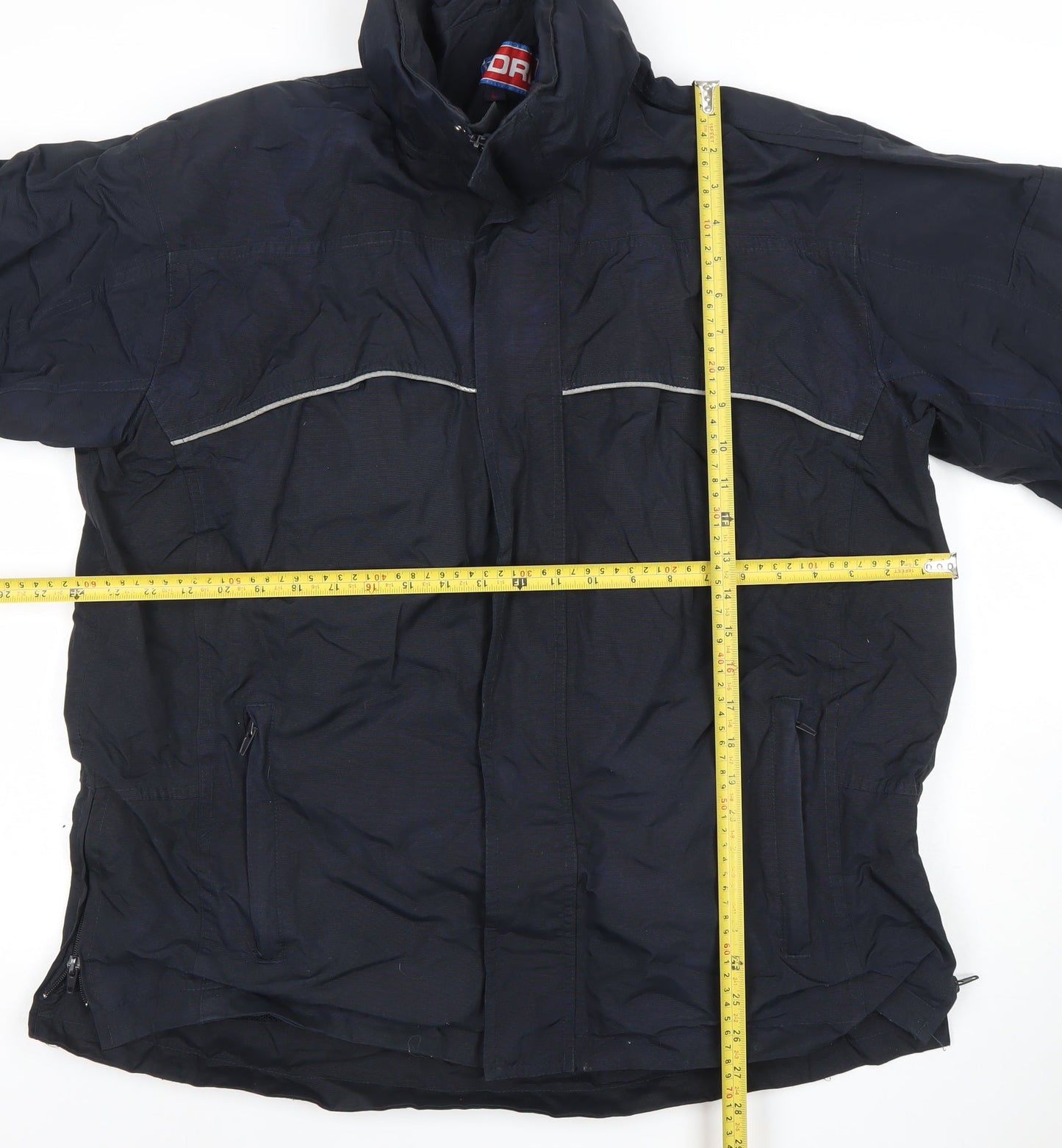 Mens UK Size L DRI Blue Rain Coat