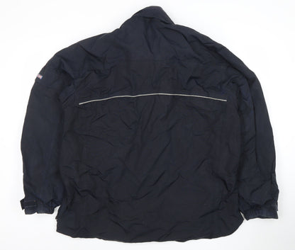Mens UK Size L DRI Blue Rain Coat